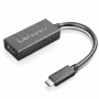 Lenovo 4X90R61022 video kabeļa adapteris 0,24 m USB Type-C HDMI Type A (Standard) Melns