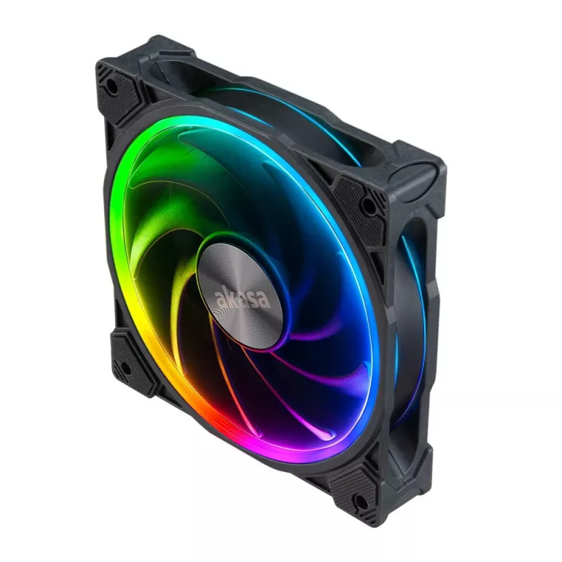 AKASA SOHO AR 120mm ARGB korpusa ventilators - melns