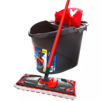 Mops VILEDA Ultramat 2in1 complete box – uzpildāma plakano mopu sistēma, universāla galva