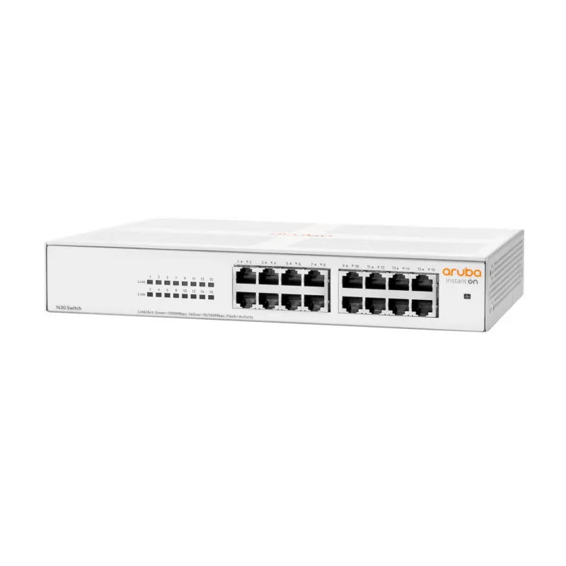 Aruba Instant On 1430 16G Nepārvaldāms L2 Gigabit Ethernet (10/100/1000) 1U Balts