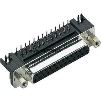 D-Sub savienotājs Harting 09 68 463 5812 37-pin lodējams taisnleņķa