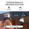 Safemo ST1 SolarCam 4K UHD video, 8x tālummaiņa, 132° skats, nakts redzamība, Wi-Fi 2,4 GHz, 3W saules, balts