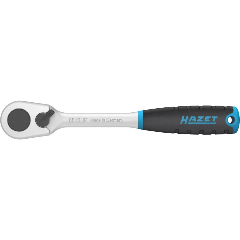 Raketes uzgriežņu atslēga Hazet 8816HP 3/8 collu smalkzobu, reversējama galva, kompakts dizains