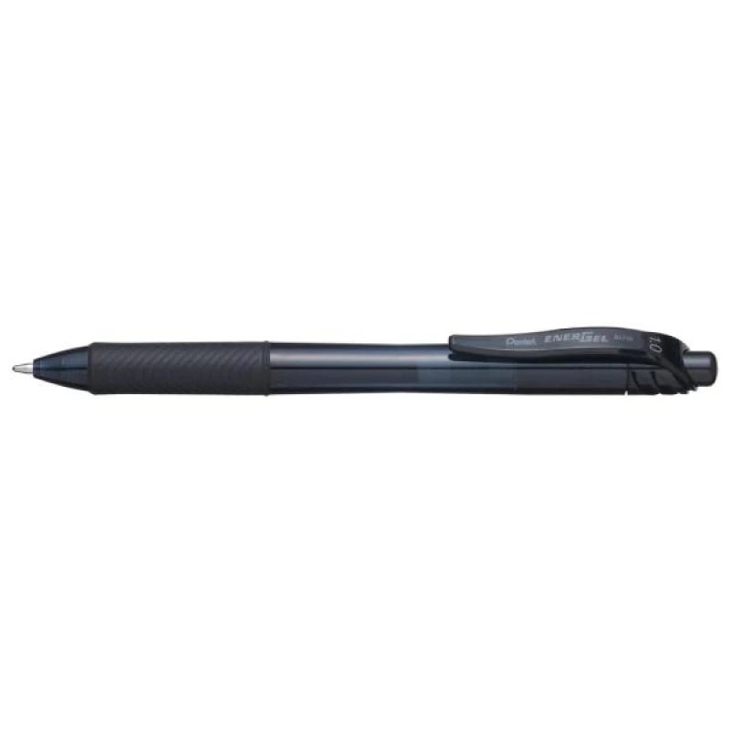 Spiedpoga ar klipsi pildspalva Pentel Energel X 1.0 melna