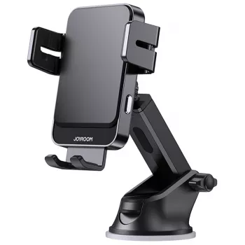 Automašīnas paneļa stiprinājums Joyroom JR-ZS219 ar 15 W bezvadu lādētāju, melns