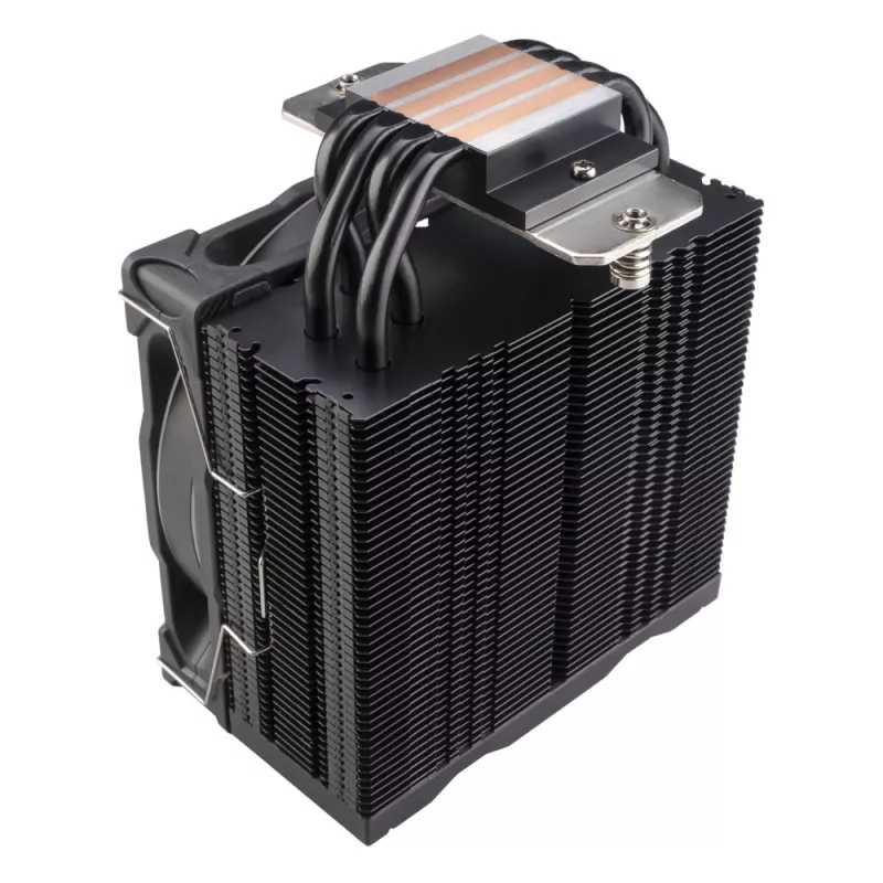 Gaisa dzesētājs Akasa Soho H4 Plus 12 cm Melns Hidrodinamiskais gultnis
