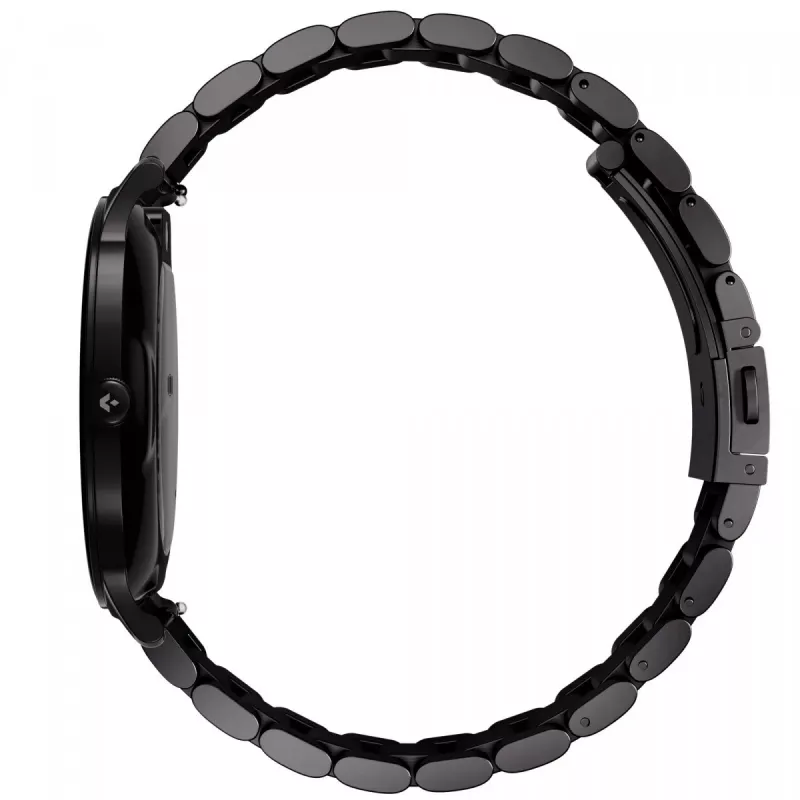 Smartwatch Garett Quantum — melns nerūsējošais tērauds