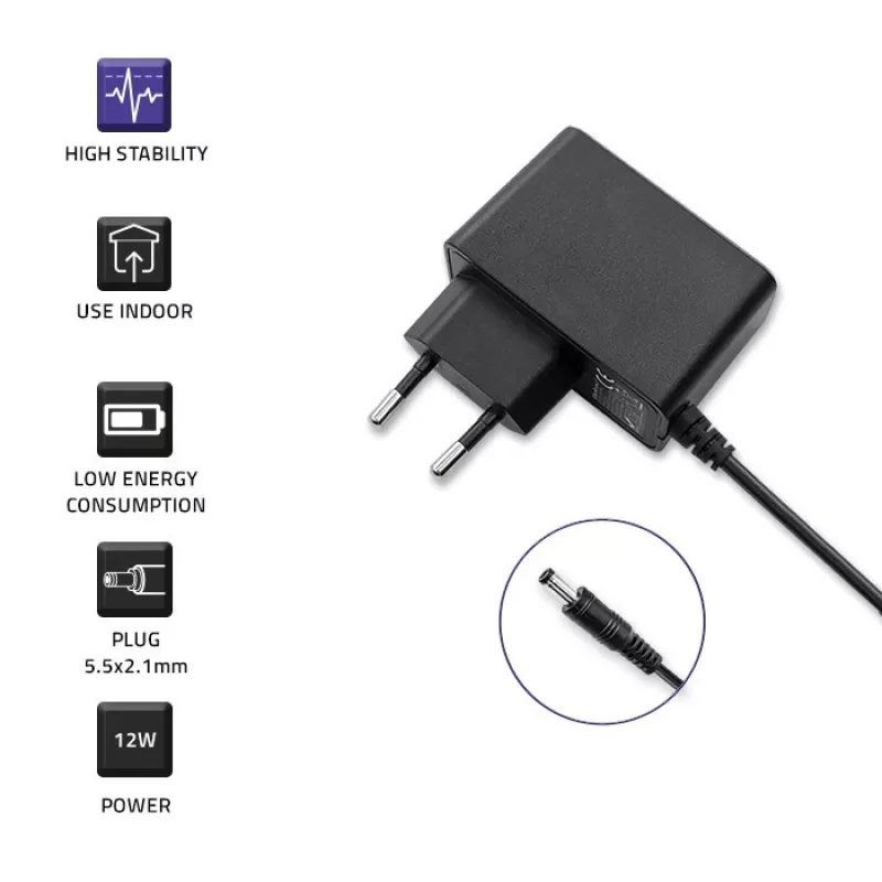 Maiņstrāvas adapteris QOLTEC 52405 6V 2A 12W barošanas avots pārnēsājamām ierīcēm