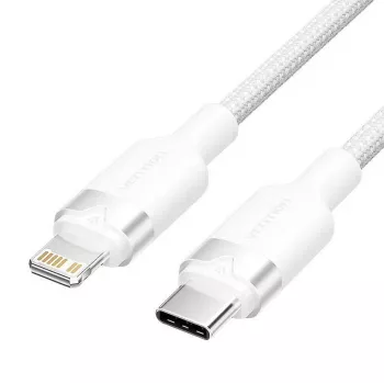 USB-C uz Lightning kabelis Vention LAKWH — 2 m, balts