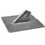 Televes svina loksnes flīze ar cinkotas loksnes uzmavu 410x410mm, 60mm diametrs (X2011)