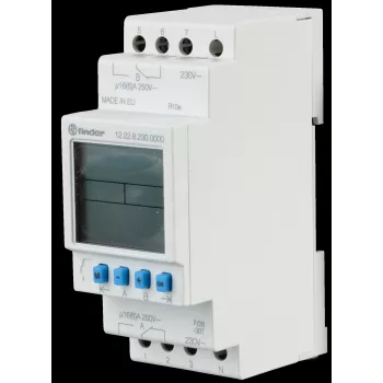 FINDER taimera slēdzis 16A 12.22.8.230.0000 Series 12 DIN sliede 2W 230VAC 12.22.8.230.0000 (122282300000)