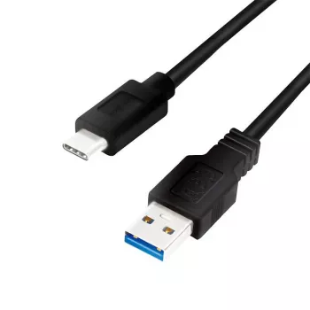 Logilink - USB kabelis - USB A tipa (siev.) uz USB-C (vīr.) - USB 3.2 Gen 1 - 3 A - 1 m - melns (CU0168)