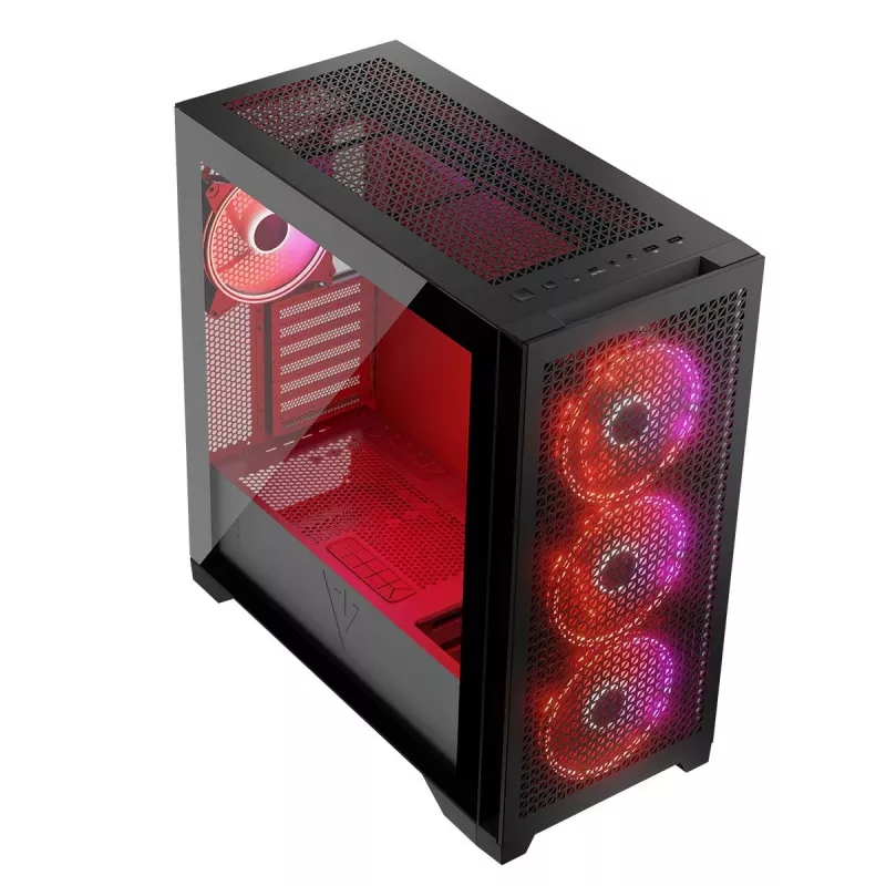 MODECOM korpuss VOLCANO EXPANSE T APEX ARGB MIDI Melns
