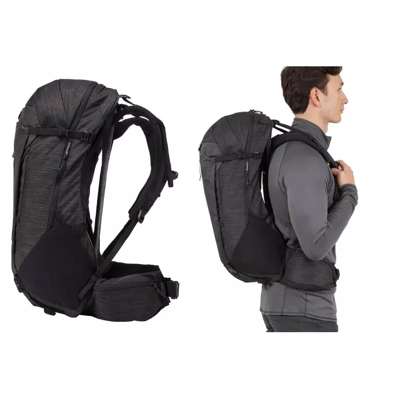 Thule 4503 Topio 30L vīriešu mugursoma pārgājieniem, melna