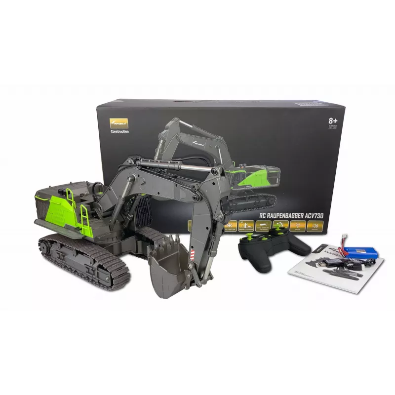 Amewi ACV730 V3 tālvadības RC ekskavatora modelis ar elektromotoru 1:14 (22516)