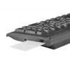 Vadu pilnizmēra tastatūra NATEC MORAY mājai/birojam USB QWERTY US International melna, 104 taustiņi, ciparu bloks