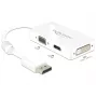 Kabelis DeLOCK 0.16m DisplayPort VGA HDMI DVI-D