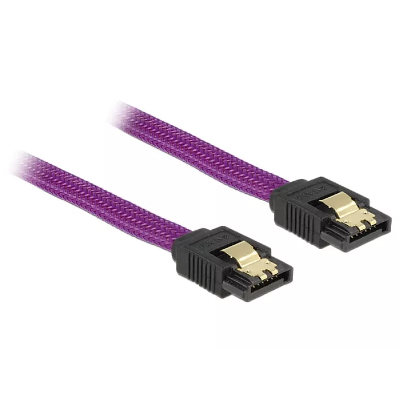 SATA kabelis DeLOCK 83691 0,5 m SATA 7-pin violets