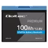 LiFePO4 akumulators QOLTEC 12.8V 100Ah ar Bluetooth — 12,8 V 100 Ah