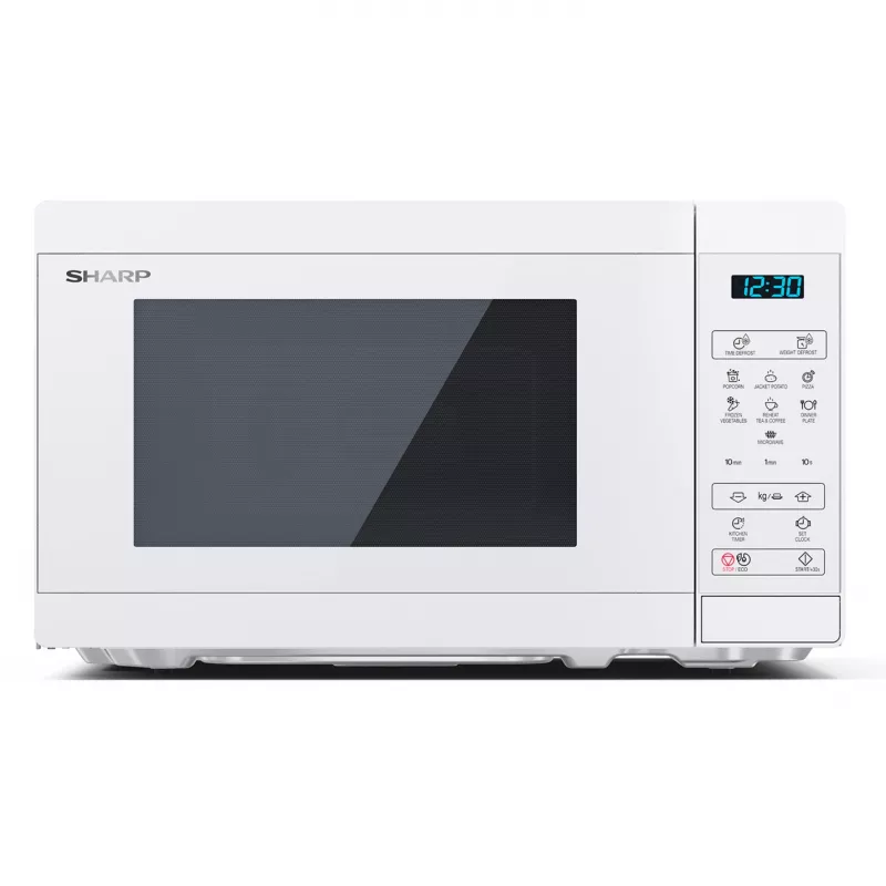 Sharp | Mikroviļņu krāsns | YC-MS02E-C | Brīvi stāvoša | 800 W | Balta