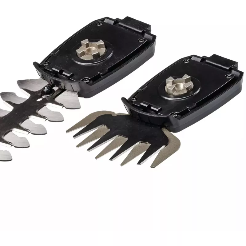Zāles un krūmu šķēres EINHELL GE-CG 18/100 Li 18 V Li‑Ion 2,5 Ah — bezvada trimmeris ar asmeņiem 100 mm