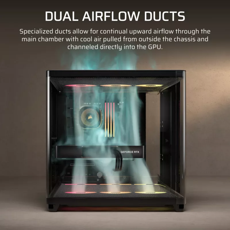 PC korpuss Corsair AIR 5400 RS-R ARGB Midi Tower Melns