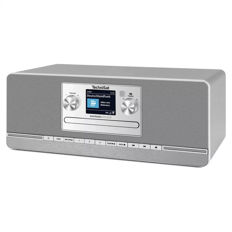 TechniSat DIGITRADIO 372 CD IR interneta analogā un digitālā antracīta, sudraba