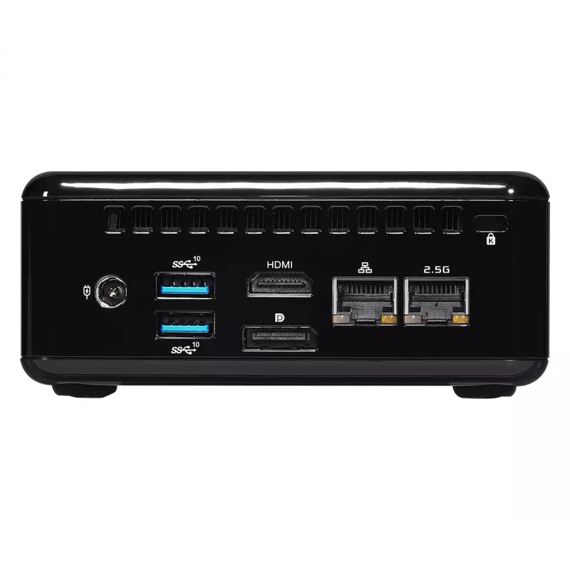 ASRock NUC BOX-1165G7 0,6 l datora barebone, Intel Core i7-1165G7 2,8 GHz, HDMI, USB-C, 2x LAN, DDR4, maks. 64 GB