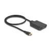 DeLOCK HDMI pārslēgs 2 x HDMI ieeja uz 1 x HDMI izeja 8K 60 Hz iebūvēts 50 cm kabelis