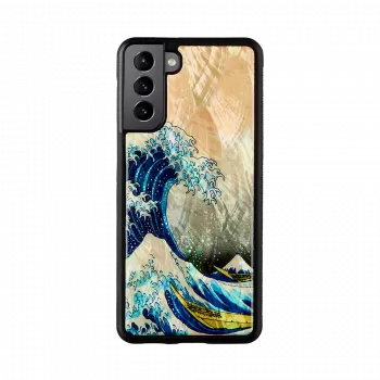 Telefona vāciņš iKins Samsung Galaxy S21+ — aizsargājošs aizmugures vāciņš 'lielais vilnis'