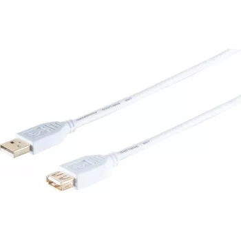 USB pagarinātāja kabelis ShiverPeaks 77122-W High Speed USB 2.0 A vīrišķais uz A sievišķo, garums nav norādīts