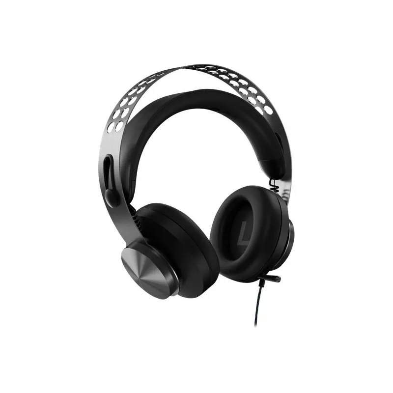 Lenovo Legion H500 Pro austiņas ar vadu, galvas loku, paredzētas spēlēm, pelēkas