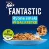 Mitrā kaķu barība Purina Nestlé FELIX Fantastic zivju garšas — tuncis, lasis, menca, plekste, 12×85 g paciņas