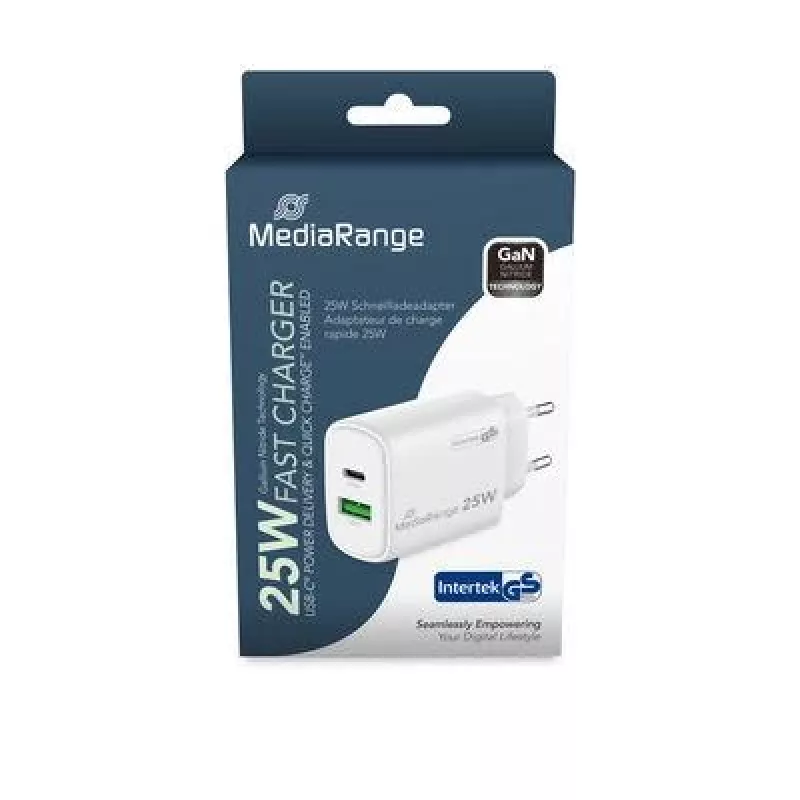 Barošanas adapteris USB/USB-C 25W/FAST MRMA112-2 Mediarange