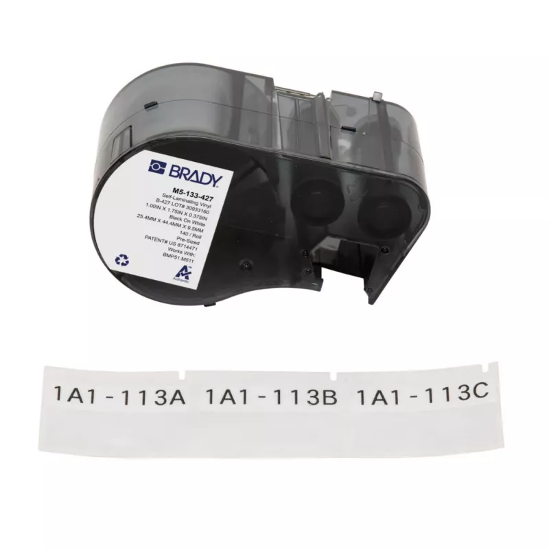 Brady Corporation BMP51/M511 uzlīmju printera uzlīmes (M5-133-427)