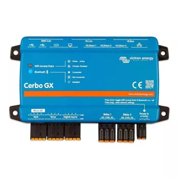 Cerbo GX MK2 Victron Energy BPP900450110 uzlabota uzraudzības sistēma ar attālinātu komunikāciju un displeja atbalstu