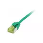 komutācijas kabelis RJ45, CAT6A 500Mhz, 0,15m, zaļš, U/FTP, plāns apaļš d=3,8mm, TPE/LSZH(Superflex), AWG32, ar Cat.7 neapstrādātu kabeli, Synergy 21 (S217350V3)