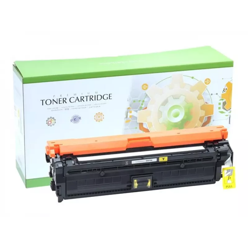 STATIC Tonera kārtridžs, saderīgs ar HP CE272A/CE342A/CE742A, dzeltens, atjaunots, 7500 lapas