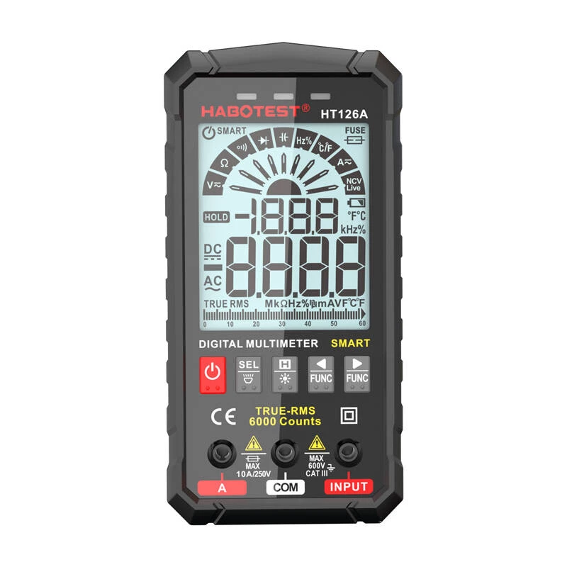 Habotest HT126A Digitālais universālais multimetrs