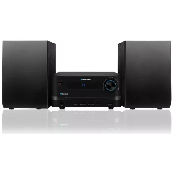 Mājas audio mikro sistēma BLAUPUNKT MS14BT — CD/MP3 atskaņotājs, Bluetooth, USB, FM RDS, 15 W RMS, melna