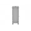 LANBERG 19 collu 32U stāvošs statīva skapis 600×600 mm pelēks ar perforētām durvīm un LCD (plakanais iepakojums)