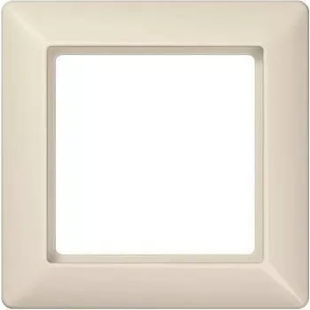 Slēdža rāmītis Jung AS 581 ziloņkaula krāsā, duroplasts, 1-vietīgs, 80,5 x 80,5 mm
