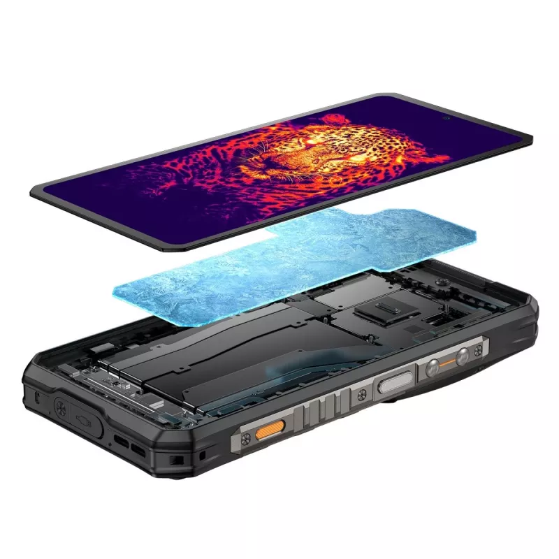 Izturīgs viedtālrunis UleFone Armor 28 Ultra Thermal 5G — 16GB RAM, 1TB krātuve, melns