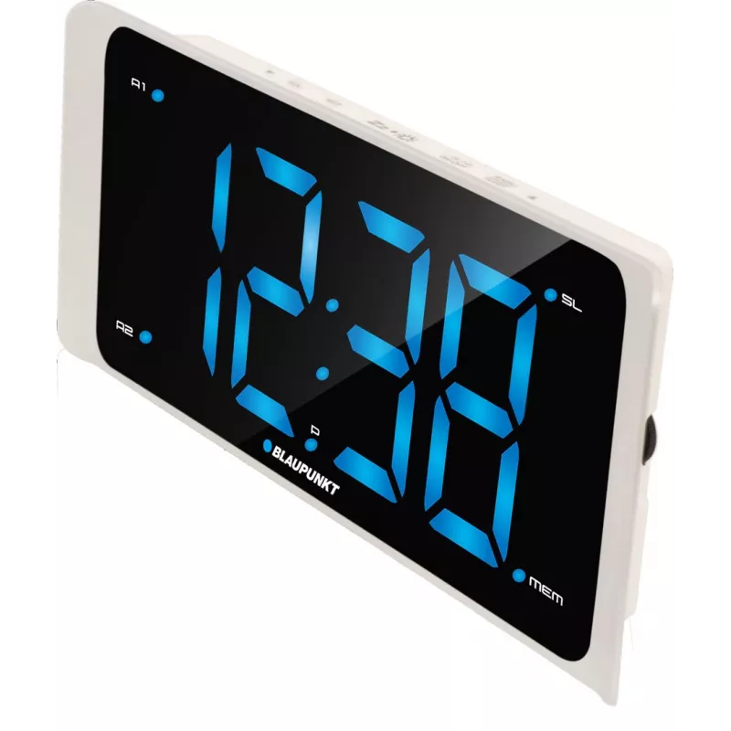 Blaupunkt CR16WH modinātājpulkstenis Digitālais modinātājpulkstenis Melns, Balts