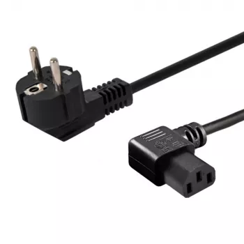 Strāvas kabelis SAVIO CL-115 IEC C13 uz vīrišķo, 1,2 m, melns