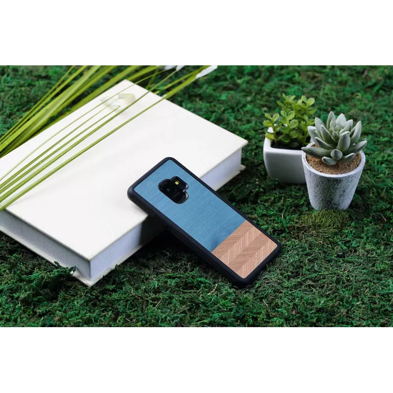 Viedtālruņa maciņš man and wood Samsung Galaxy S9 džinsa melns