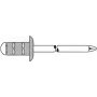 Aklās kniedes GESIPA PG Al/A2 3,2x8 mm RAL9005 melnas, iepakojumā 1000 gab.