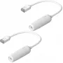 Tīkla kabelis Ubiquiti UACC-Cable-Extender-C6A RJ-45 Cat6a 0,185 m balts