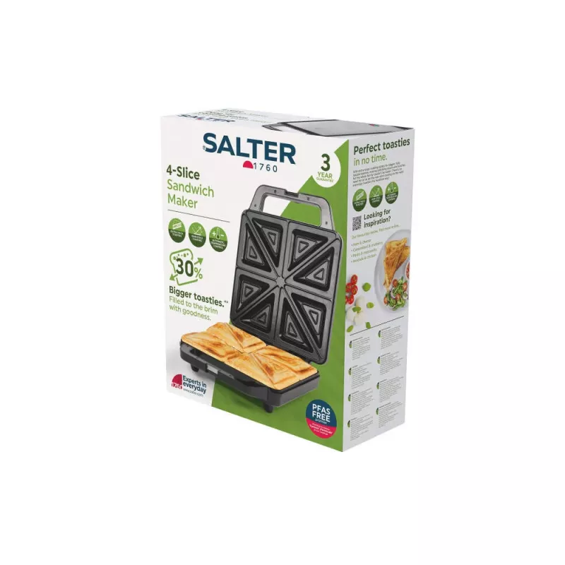 Salter EK6538VDE 4-šķēlīšu sviestmaižu cepējs