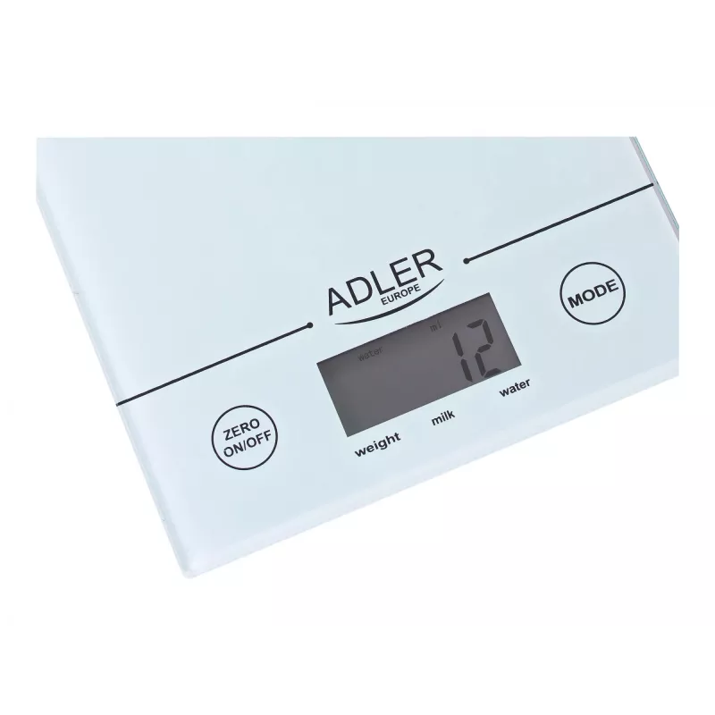 Adler AD 3138 w virtuves svari Elektroniskie virtuves svari Balti Virsmas novietojami Kvadrātveida